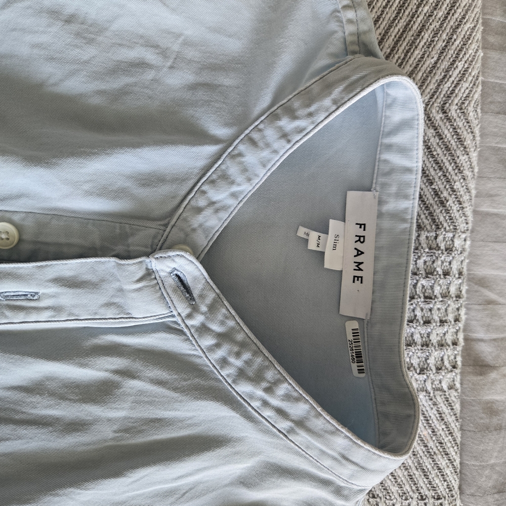 Frame Light Blue Button-Up Shirt